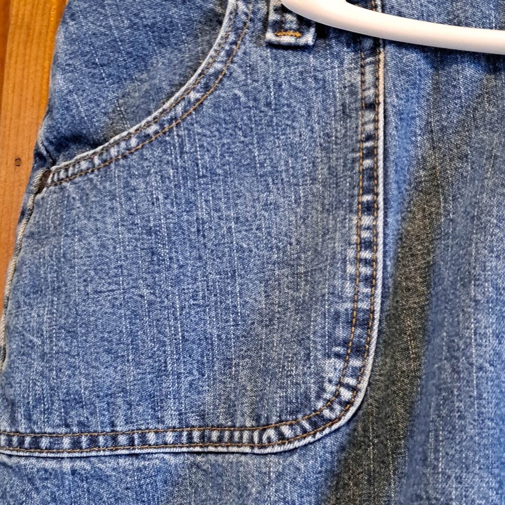 Riders by Lee Women's Relaxed Blue Denim Jeans Capris Size 18W - Picture 3 of 6